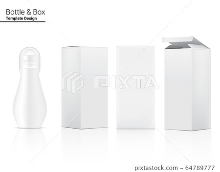 3D Deodorant Bottle Mock up Realistic Cosmetic and 64789777