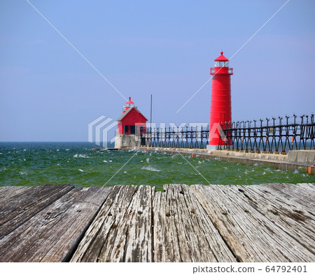 Grand Haven South Pierhead Inner Light, built in Grand Haven South Pierhead Inner Light, built in 64792401