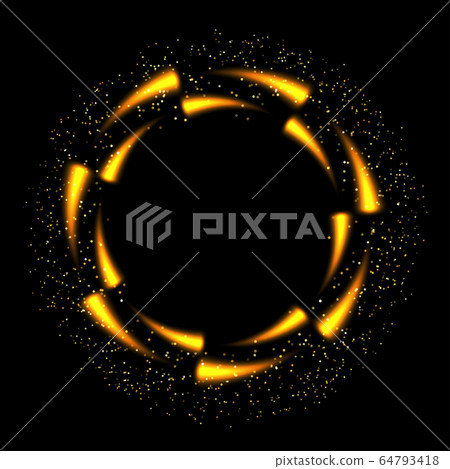 Vector abstract glitter ring fireworks with shiny Vector abstract glitter ring fireworks with shiny 64793418