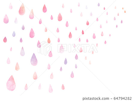 Pink drop background watercolor 64794282
