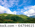 The beautiful landscape of Y Ty with mountains, clouds, blue sky, and rice fields, the most popular destination in Sapa, Vietnam. Royalty high-quality stock image of a landscape. The beautiful landscape of Y Ty with mountains, clouds, blue sky, and rice fields, the most popular destination in Sapa, Vietnam. Royalty high-quality stock image of a landscape. 64794615
