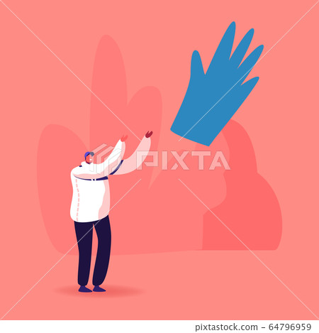 Coronavirus Quarantine Lockdown End Concept. Happy Male Character Throw in Air Huge Medical Glove Celebrate Covid19 Pandemic Finish. Happiness, Freedom, Victory on Covid19. Cartoon Vector Illustration Coronavirus Quarantine Lockdown End Concept. Happy Male Character Throw in Air Huge Medical Glove Celebrate Covid19 Pandemic Finish. Happiness, Freedom, Victory on Covid19. Cartoon Vector Illustration 64796959
