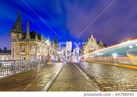 Ghent, Belgium at the Graslei 64798040