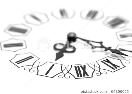 White clock with Roman numerals White clock with Roman numerals 64800035