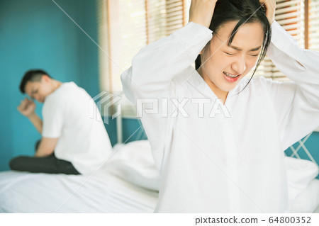 Couple couple family quarrel dispute family trouble person material 64800352