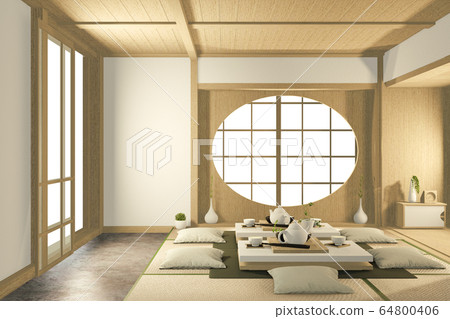 Tropical interior design with sofa for living room Tropical interior design with sofa for living room 64800406