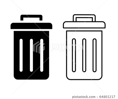Trash vector icon Trash vector icon 64801217