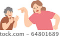 Young woman scolding grandmother 64801689