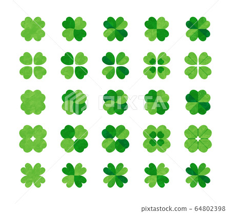 Four leaf clover watercolor style icon illustration Four leaf clover watercolor style icon illustration 64802398