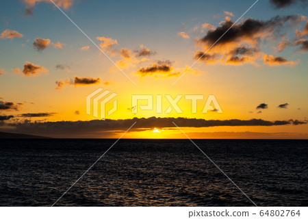 毛伊島,日落,夏威夷,日落 毛伊島,日落,夏威夷,日落 64802764