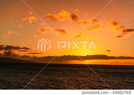 毛伊島,日落,夏威夷,日落 毛伊島,日落,夏威夷,日落 64802769