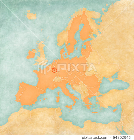 Map of European Union - Luxembourg Map of European Union - Luxembourg 64802945