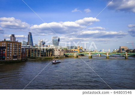 London view from Thames river, UK London view from Thames river, UK 64803546