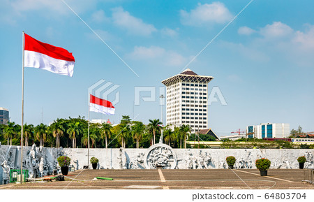View of Jakarta from Monas Park - Indonesia 64803704