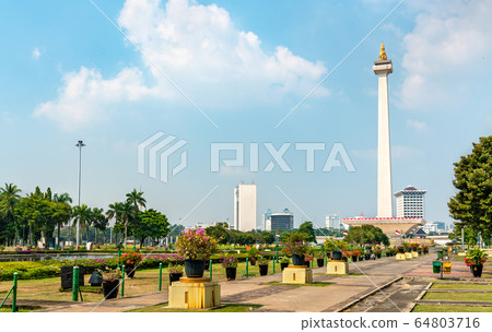 The National Monument in Jakarta, Indonesia 64803716