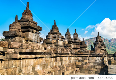 Borobudur Temple in Central Java, Indonesia 64803890