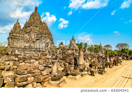 Sewu Temple at Prambanan in Central Java, Indonesia 64804041