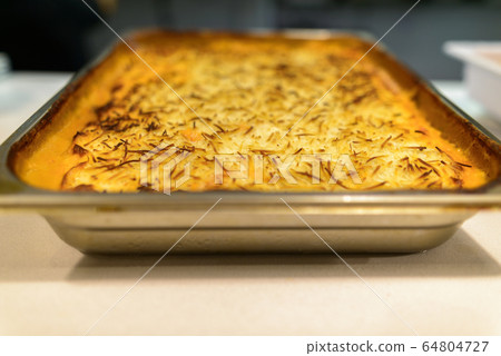Famous Moussaka dish of Turkish and Greek cuisine 64804727