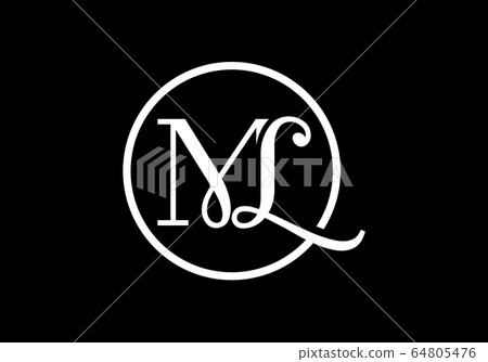 Initial Monogram Letter M L Logo Design Vector Template. ML Letter Logo Design 64805476