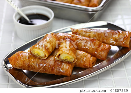 Philippine banana spring rolls Philippine banana spring rolls 64807289