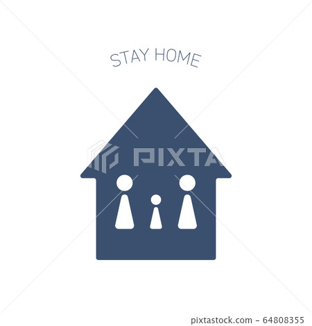 Home waiting icon illustration Home waiting icon illustration 64808355