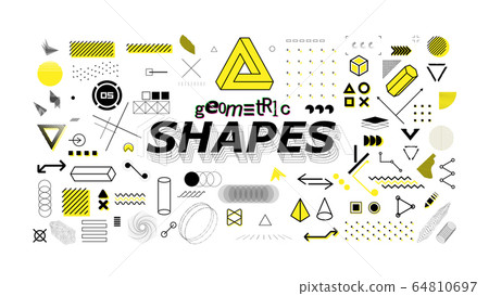Neo memphis geometric shapes collection 64810697
