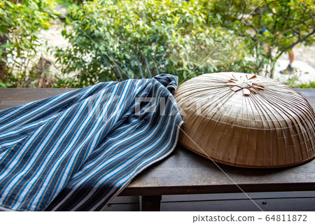 Gifu Prefecture Nakatsugawa City Magomejuku Rest Room Window Sankasa and Kappa 64811872