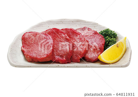 Thick beef tongue_04 (with clipping path) 64811931