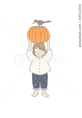 南瓜和女孩 南瓜和女孩 64812341