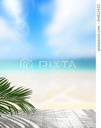 背景夏天海沙灘風景圖片 背景夏天海沙灘風景圖片 64812415