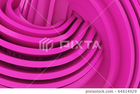 Abstract Curved Shapes. Pastel pink Circular Abstract Curved Shapes. Pastel pink Circular 64814929