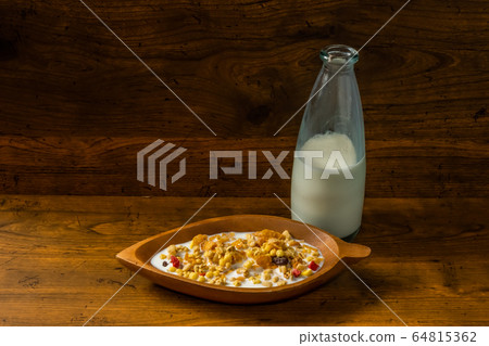 Cornflakes and milk Cornflakes and milk 64815362