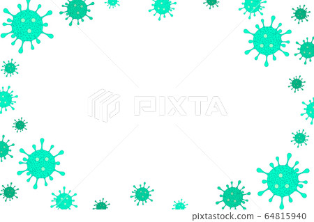 Inscription COVID-19 with abstract virus graphic. Inscription COVID-19 with abstract virus graphic. 64815940