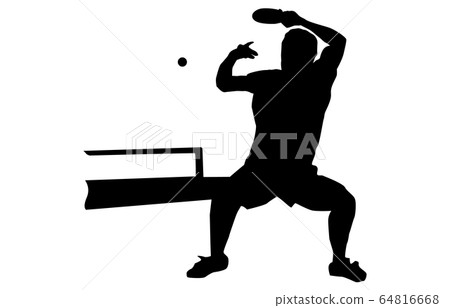Sport silhouette table tennis 10 64816668