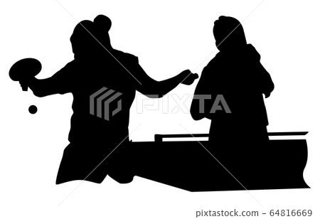 Sport silhouette table tennis 11 64816669