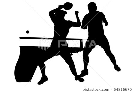 Sport silhouette table tennis 12 64816670