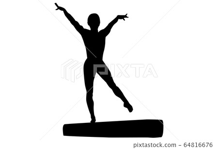 Sport Silhouette Gymnastics 15 - Stock Illustration [64816676] - PIXTA