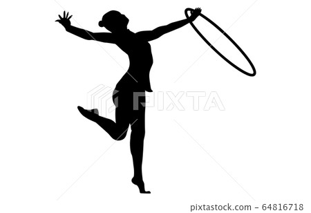 Sport silhouette rhythmic gymnastics 1 64816718