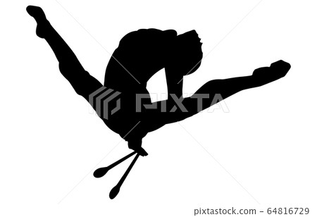 Sport silhouette rhythmic gymnastics 9 Sport silhouette rhythmic gymnastics 9 64816729