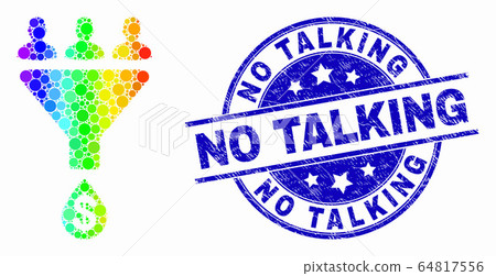 Vector Spectrum Pixel Sales Funnel Icon and Scratched No Talking Watermark Vector Spectrum Pixel Sales Funnel Icon and Scratched No Talking Watermark 64817556