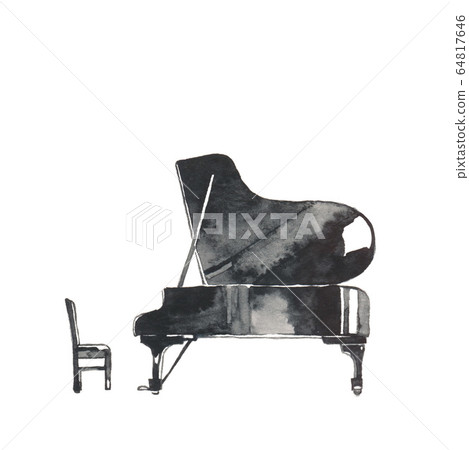 Grand piano, simple material 64817646