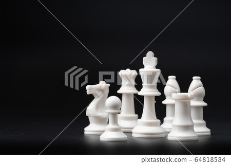 chess isolated on black chess isolated on black 64818584