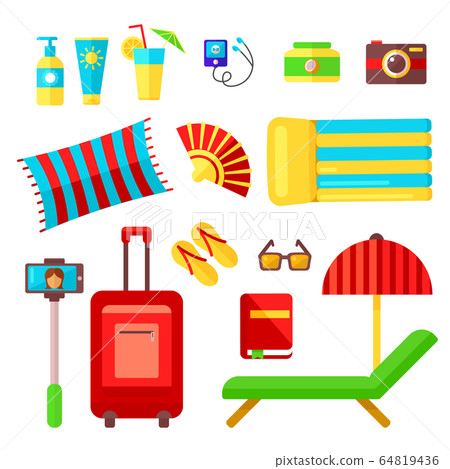 Preparing for summer beach vacation Preparing for summer beach vacation 64819436