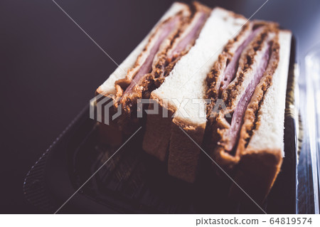 Ham cutlet sandwich Ham cutlet sandwich 64819574