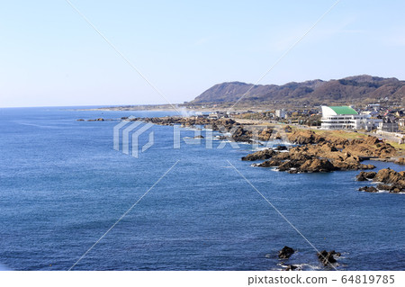 view from the town of Shirahama 64819785