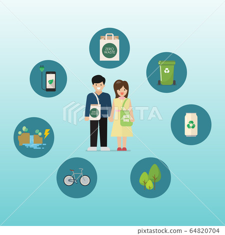 Sustainable eco-friendly lifestyle 64820704