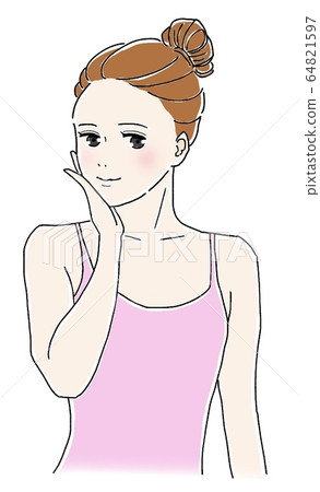 護膚品女性 64821597