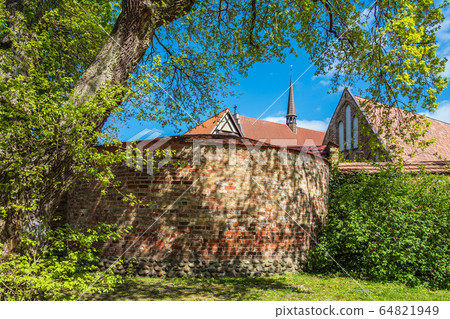 Historical buildings in the city Rostock, Germany 64821949