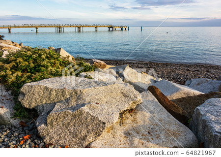 Pier in Sassnitz on the island Ruegen, Germany Pier in Sassnitz on the island Ruegen, Germany 64821967