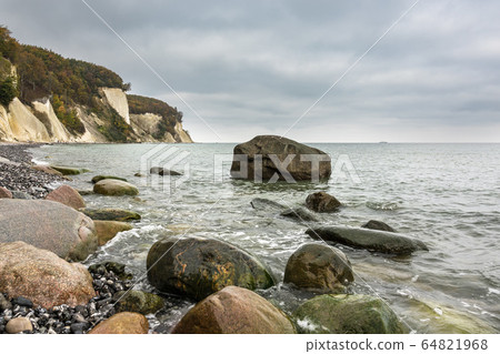 Baltic Sea coast on the island Ruegen, Germany 64821968